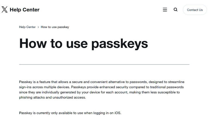 苹果维修店铺分享iOS用户如何通过通行密钥(Passkey)登录 