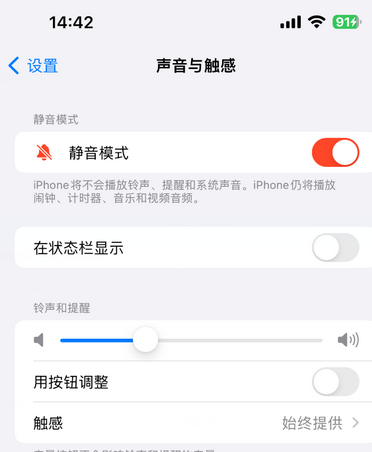 苹果15Pro维修网点分享iPhone15Pro系列机型中隐藏静音图标 