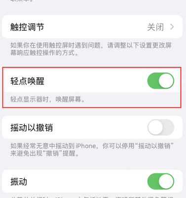 苹果售后服务分享iPhone轻点唤醒功能屏幕无反应